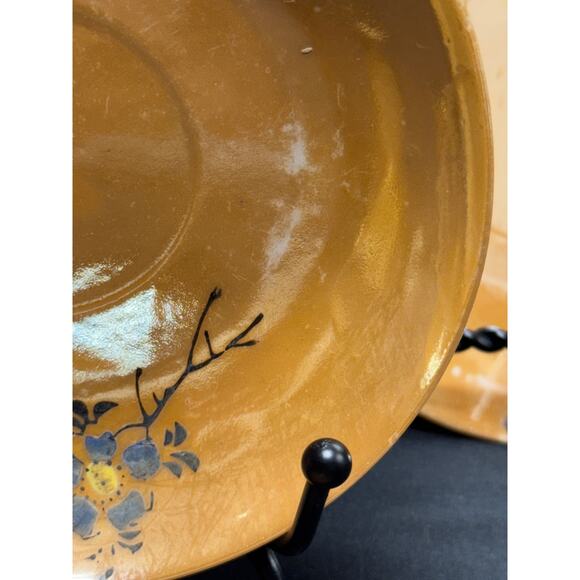 Set of 4 Vintage Hand-Painted Lusterware Demitasse Teacups & Saucers – Japan - Picture 5 of 13